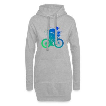 Vélo de route Vélo de route Vélo de route Hommes Vélo de route - Sweat-shirt à capuche long Femme - gris chiné - Devant