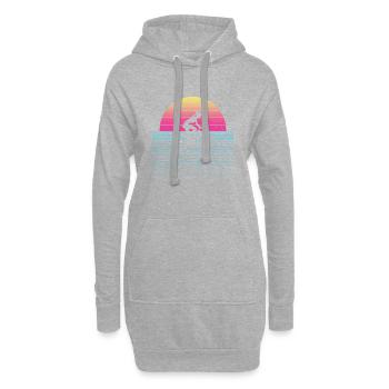 Vélo Cyclisme Cyclisme Cyclistes cyclistes - Sweat-shirt à capuche long Femme - gris chiné - Devant