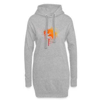 Kitesurf Femmes Kiting Kitesurf Kitesurfeur - Sweat-shirt à capuche long Femme - gris chiné - Devant
