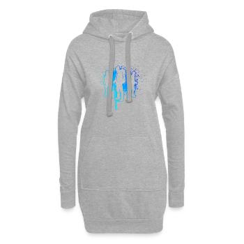 Bloc Grimpeur Escalade Escalade Bloc - Sweat-shirt à capuche long Femme - gris chiné - Devant