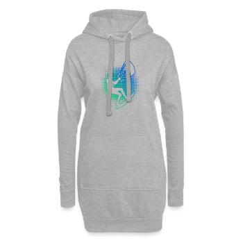 Kitesurfing Women's Kite Kitesurfer Kiten Kitesurf - Sweat-shirt à capuche long Femme - gris chiné - Devant