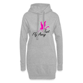 Flamingos Flamingo - Sweat-shirt à capuche long Femme - gris chiné - Devant