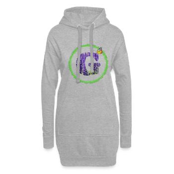 lavendel g - Hoodie-Kleid - Grau meliert - Vorne