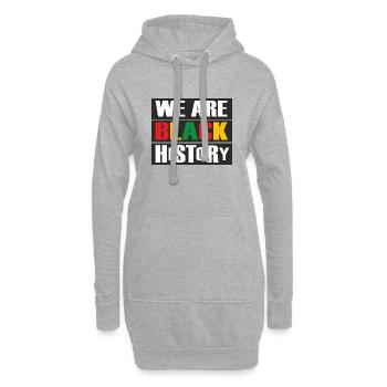 Juneteenth Day 1865, We Are Black History - Hoodie-Kleid - Grau meliert - Vorne