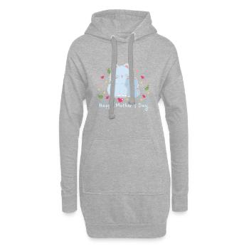 happy Mothersday - Hoodie-Kleid - Grau meliert - Vorne