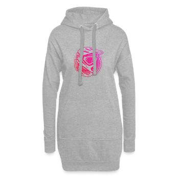 VTT VTT VTT Femmes Cycliste - Sweat-shirt à capuche long Femme - gris chiné - Devant