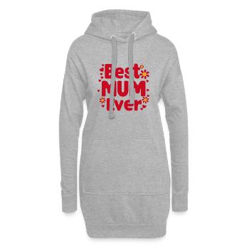 Best Mom Forever - Cadeau de fête des mères - Sweat-shirt à capuche long Femme - gris chiné - Devant