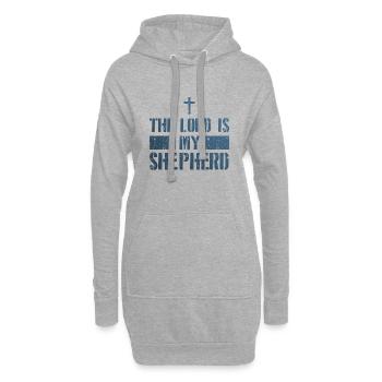 Jesus Mein Hirte Christlich Glaube - Hoodie-Kleid - Grau meliert - Vorne