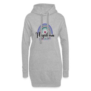 Physikum geschafft!!! Medizinstudent Universität - Hoodie-Kleid - Grau meliert - Vorne