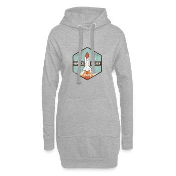 Raumlager - Hoodie-Kleid - Grau meliert - Vorne