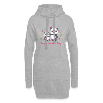 happy Mothersday - Hoodie-Kleid - Grau meliert - Vorne