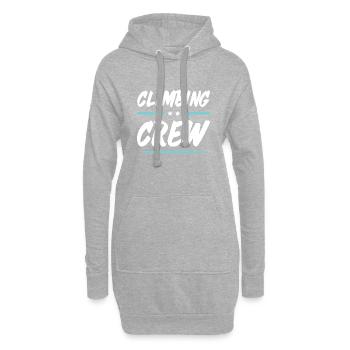 Climbing Crew - Hoodie-Kleid - Grau meliert - Vorne