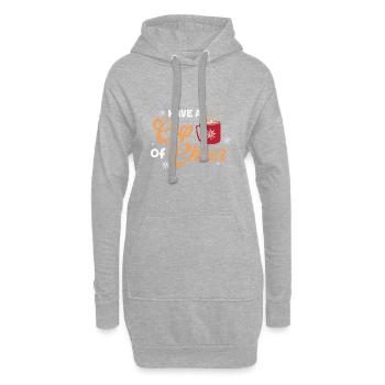 Cadeaux de Noël Noël - Sweat-shirt à capuche long Femme - gris chiné - Devant