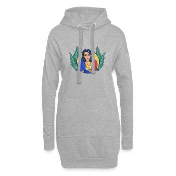 Philippines Drapeau philippin Philippines I Cadeau - Sweat-shirt à capuche long Femme - gris chiné - Devant