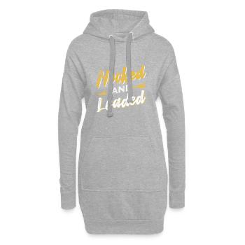 Bogenschießen Schießsport Bogen Zielscheibe Sport - Hoodie-Kleid - Grau meliert - Vorne