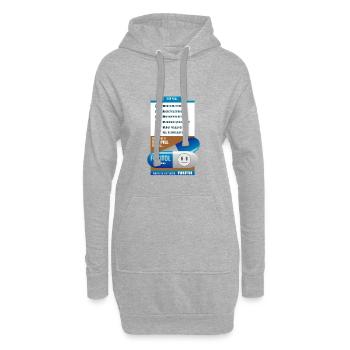 Fukitol Prescription funny physician gift - Hoodie Dress - heather grey - Front