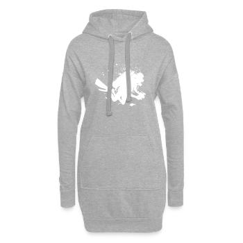 Tauchen Scuba Taucher Taucher Scuba Tauchen - Hoodie-Kleid - Grau meliert - Vorne