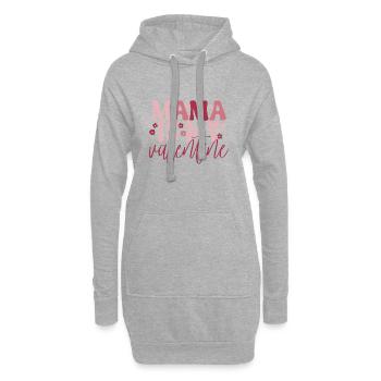 Valentinstag Herz Liebe Geschenkidee T-shirt - Hoodie-Kleid - Grau meliert - Vorne