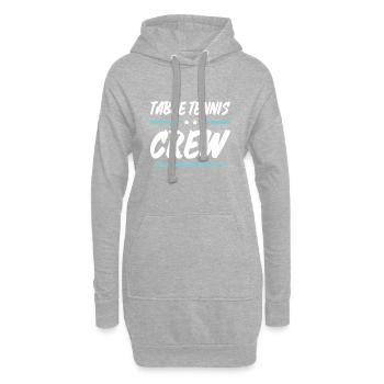 Table Tennis Crew - Hoodie-Kleid - Grau meliert - Vorne