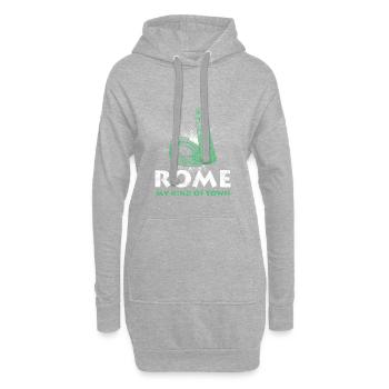 Rome - Sweat-shirt à capuche long Femme - gris chiné - Devant