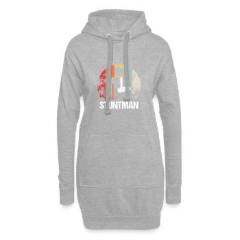 Stuntman Arm Gebrochen Bruch Geschenk Krankenhaus - Hoodie-Kleid - Grau meliert - Vorne
