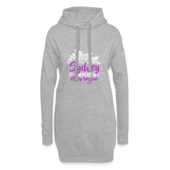 Sydney - Hoodie-Kleid - Grau meliert - Vorne