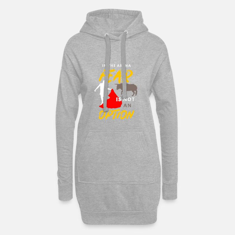 Torero - Sudadera vestido con capucha - gris jaspeado
