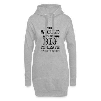 Travel - Hoodie-Kleid - Grau meliert - Vorne
