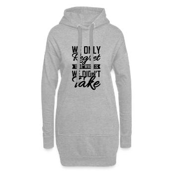 Moto - Sweat-shirt à capuche long Femme - gris chiné - Devant