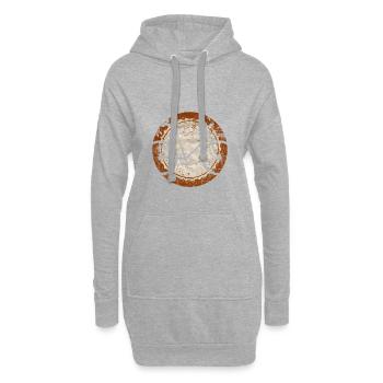 Vélo Rétro Edition 4 - Sweat-shirt à capuche long Femme - gris chiné - Devant