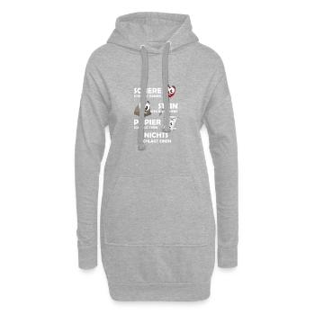 Nichts schlägt einen Diakon - Hoodie-Kleid - Grau meliert - Vorne