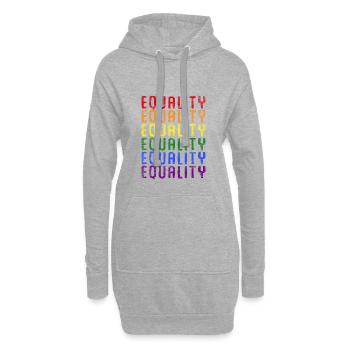LGBT - Sweat-shirt à capuche long Femme - gris chiné - Devant