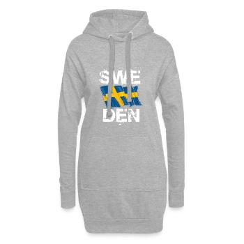 Schweden - Hoodie-Kleid - Grau meliert - Vorne