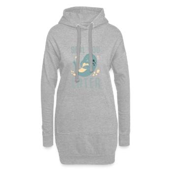 Robbe - Sweat-shirt à capuche long Femme - gris chiné - Devant
