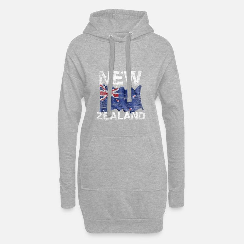 Neuseeland - Hoodie-Kleid - Grau meliert