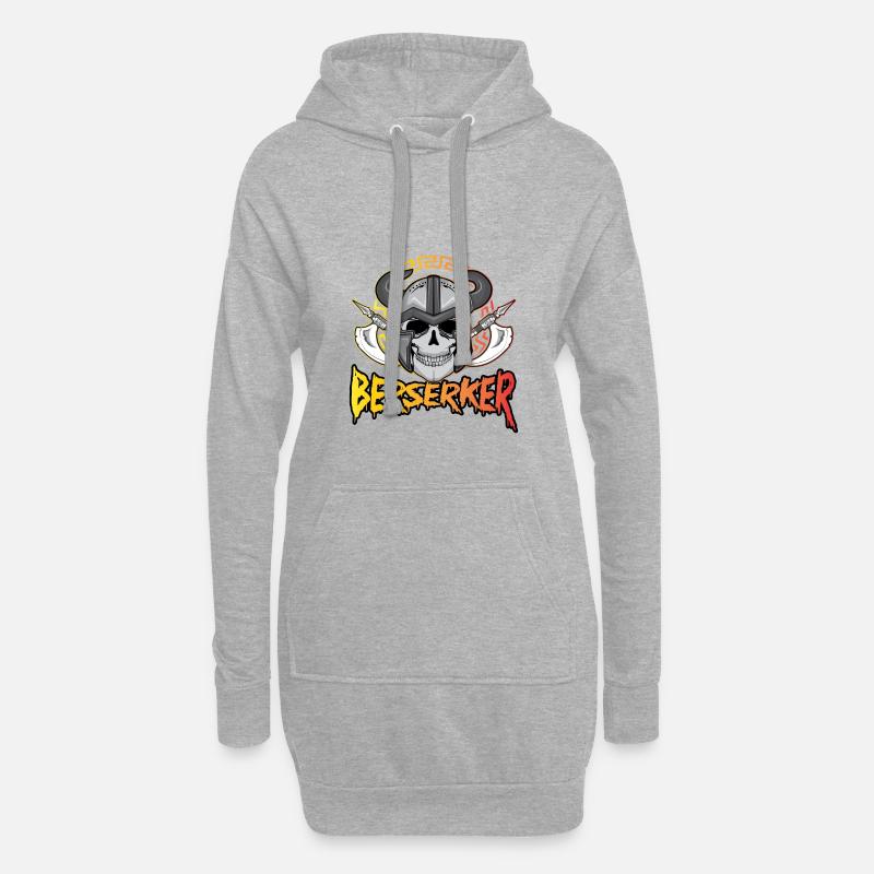 Berserker - Hoodie-Kleid - Grau meliert