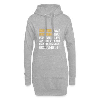 Sarcastic Science Design Quote Scientists Have Dis - Hoodie-Kleid - Grau meliert - Vorne