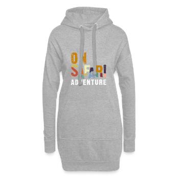 Safari - Hoodie-Kleid - Grau meliert - Vorne
