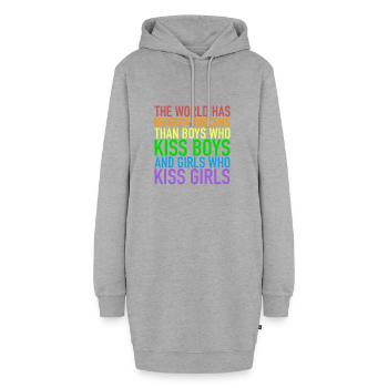 Le monde a de plus gros problèmes | Gay Pride Lesbian - Sweat-shirt à capuche long Femme - gris chiné - Devant