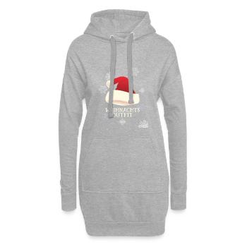 Drôle de sort de noël tenue de Noël - Sweat-shirt à capuche long Femme - gris chiné - Devant