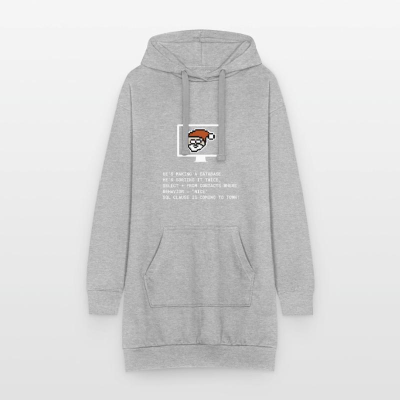 Weihnachten SQL Clause Programmierer IT Geschenk Hoodie-Kleid