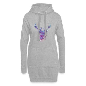 There is no Planet B - Umweltschutz Klimaschutz - Hoodie-Kleid - Grau meliert - Vorne