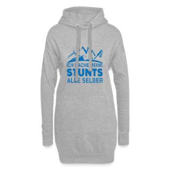 Ski Stunts SHIRT - Skiurlaub Geschenkidee - Hoodie-Kleid - Grau meliert - Vorne