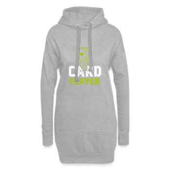 Kartenspiel - Hoodie-Kleid - Grau meliert - Vorne