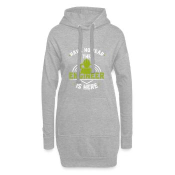 Ingenieur - Hoodie-Kleid - Grau meliert - Vorne