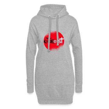 Defend Coexist - Hoodie Dress - heather grey - Front