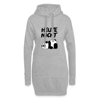 Heute Nicht Panda - Hoodie-Kleid - Grau meliert - Vorne