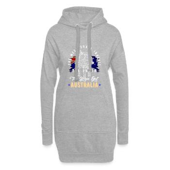 Australien - Hoodie-Kleid - Grau meliert - Vorne