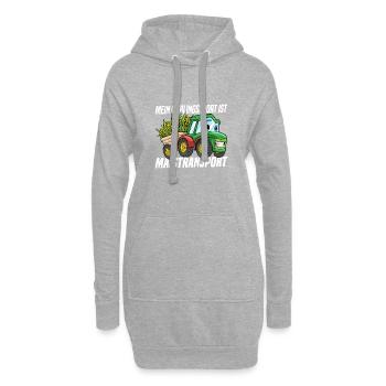 Agriculture Farmer Harvest - Sweat-shirt à capuche long Femme - gris chiné - Devant