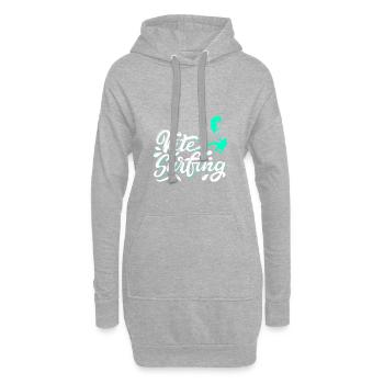 Kite Surfen - Hoodie-Kleid - Grau meliert - Vorne
